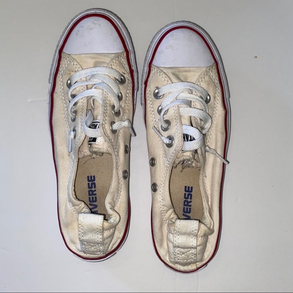 Converse white and red womens 5.5 US - Picture 3 of 6